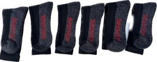 Wolverine 3-Pairs Steel ToeCotton Work Sock Size L Color Blck