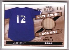 6 / 20  2021 Jeff Kent Leaf Lumber Kings Bat Late Round Legends 20th Round