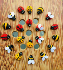 Paper Quilling lady bugs mixed types, mixed colours 75 lot