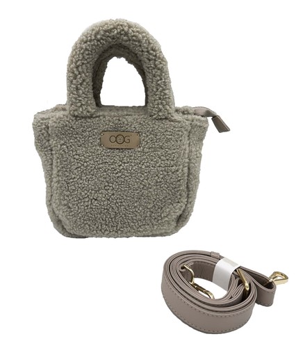 OOG teddy fur plush small bag wool shoulder bag handle bag tote bag - Picture 28 of 37