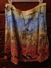 Retro Vintage 1950's Style Novelty Cotton Circle Skirt