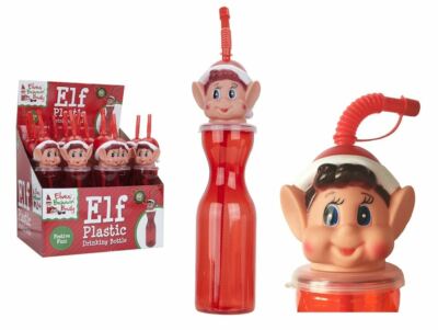 20 Elf Drinking Bottles Bulk Kids Xmas Christmas Novelty Gift