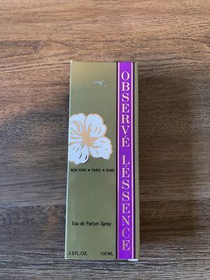 Observe L'Essence Eau De Parfum EDP Spray 3.3 oz Perfume in Purple and Gold Box