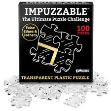 Funwares ImPuzzable Insanely Impossible Puzzle Clear Acrylic Jigsaw Puzzle fo...