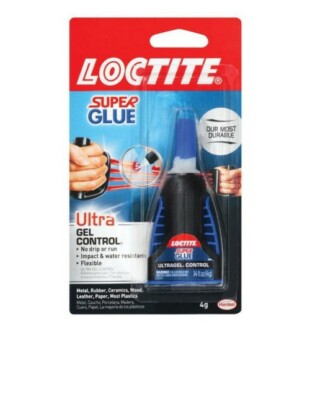 Loctite Super Glue Ultra Gel Control, 0.14 Fl Oz, 1, Bottle