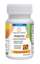Probiotic blend of Lactococcus lactis 20 Billion CFU/GRAM Capsules 20