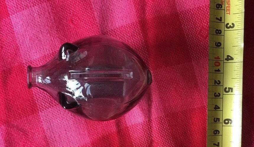 Anchor Hocking Vintage Glass Pig Money Box & Cascade Glass Pig Money