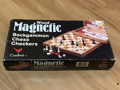 Cardinal Magnetic Backgammon Chess Checkers Game Set | eBay
