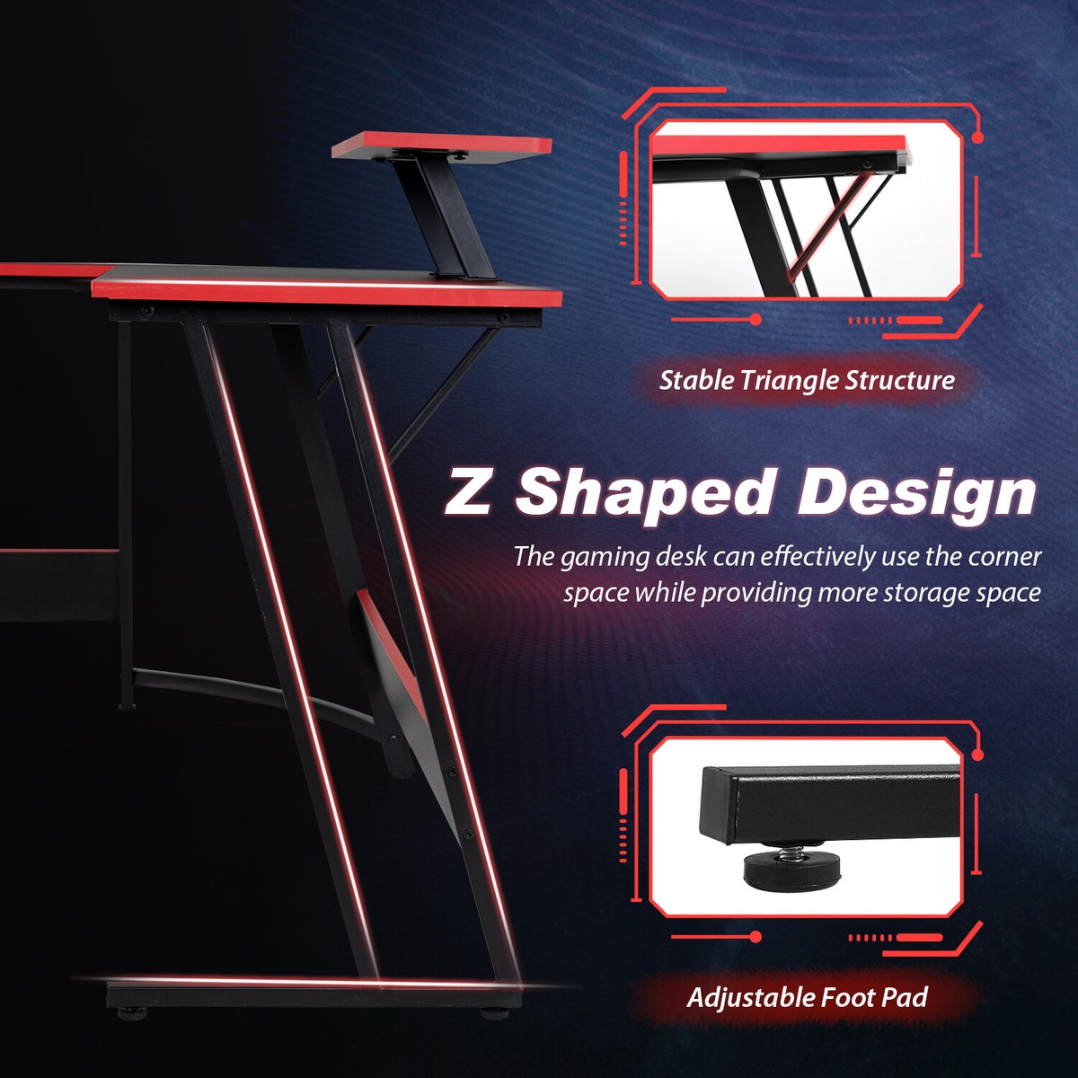 YITAHOME L Shaped Desk With File Drawer, 60 Inch Computer Desk Corner - View #4