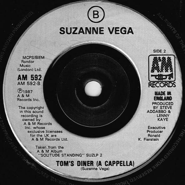 DNA Featuring Suzanne Vega Tom's Diner (Vinyl) eBay