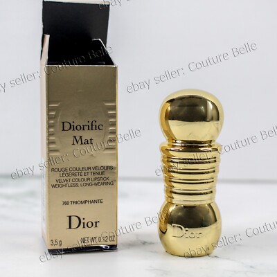 Dior Diorific Mat Rouge Velvet Lipstick 760 Triomphante Red NEW in