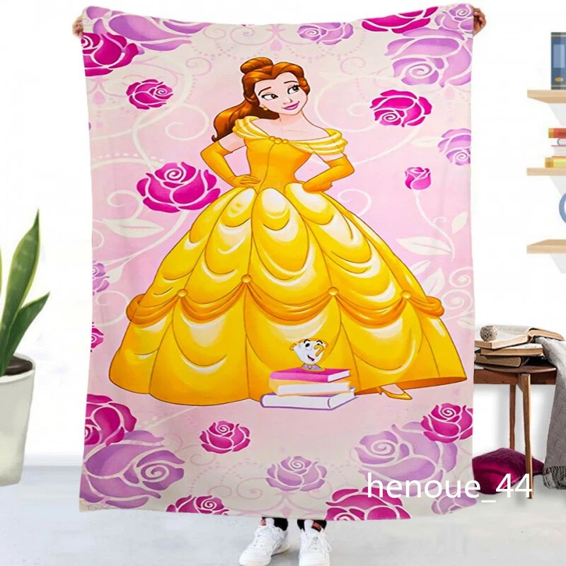 3D Disney Princess Flannel Blanket Warm Soft Sofa Bedspread Throw Rug Gifts UK - Image 4 of 4