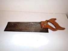 Vintage  Warranted Superior 16"  Backsaw Hand Saw  JackTowne Blade  USA