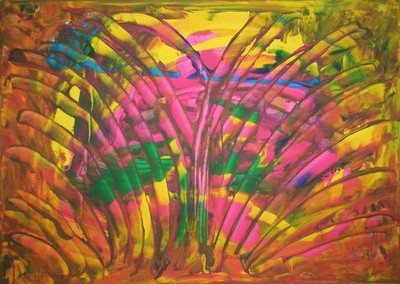 Harald H. Bader (H.H.Freudsmich) - RAINFOREST 03 - Sunrise - Acryl auf Lwd -2026
