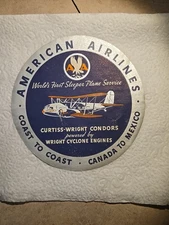 Vintage American Airlines  CURTISS-WRIGHT CONDORS Sleeper  Luggage Label RARE