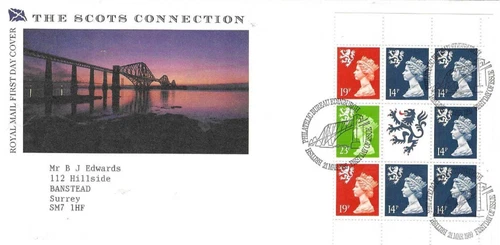 GB Comm/FDC - Booklet Panes - The Scots Connection - 1989  (DEF539)