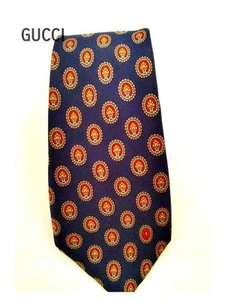 Cravate GUCCI en soie motif marine