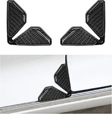 2PCS Car Door Edge Guards, Carbon Fiber Anti-Collision Corner Pro Color: Black