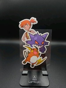Pokemon Vinyl Sticker Trading Collectibles - Misty Trainer, Raichu, And Gengar
