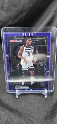 2026 NBAHOOPS #195 Pixel Burst Purple Anthony Edwards /99