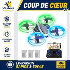 Mini Drone avec Caméra 1080P HD Quadricoptère RC pour Enfant Vert