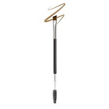 Professional Double-Ended Eyebrow Brush, Angled  Spoolie for Precision