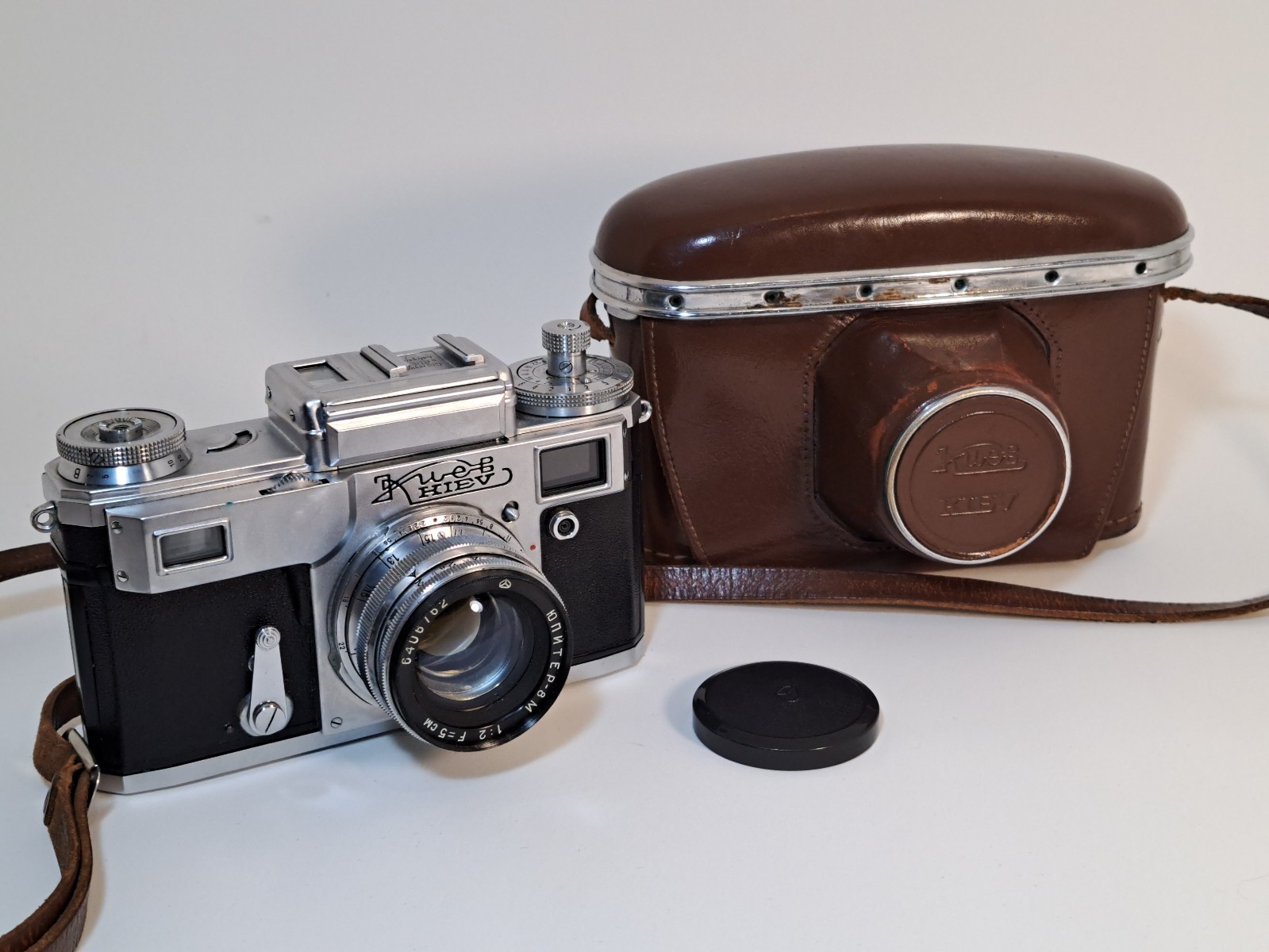 Soviet Film Camera Kiev-4 Jupiter-8M 50mm F2 35mm USSR Contax clone | eBay