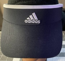 Adidas Visor UNISEX Black and White One Size Fits All Aeroready GOLF TENNIS
