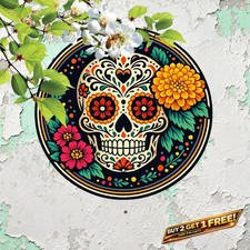 Large Round Wall Art Metal Sign Modern Circular Interior Decor 8x8