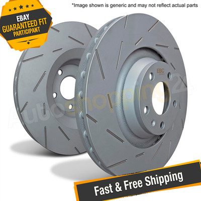 EBC USR BlackDash Series Sport Slotted Brake Rotors for 03-04 Volkswagen Jetta