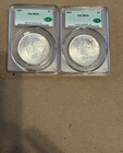 1923 Peace Dollars (Lot of 2) CAC MS 64 Free Shipping!