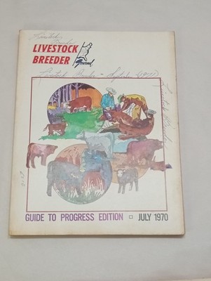 Vintage Livestock Breeder Journal JULY  1970 Livestock Farming