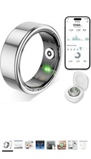 Smart Ring for Women Men,Fitness Tracker Ring with Heart Rate, Sleep 7 Silver