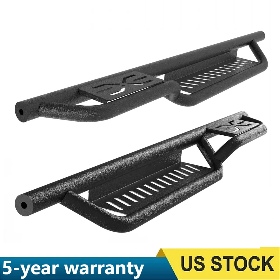 Drop Running Boards Side Steps Nerf Bar for Jeep Wrangler TJ 1987-2006 2 Door - Image 3 of 4