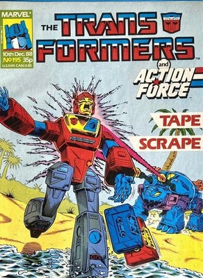 The Transformers And Action Force # 195 10th December 1988 Marvel Comic