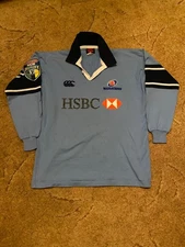 Vintage Canterbury Waratahs Rugby Jersey L Long Sleeve HSBC Super 12 Australia