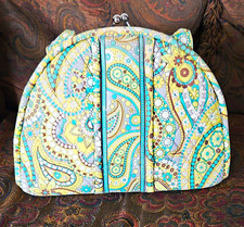 Multicolor Paisley Quilted Top Handle Satchel...