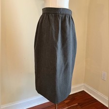 Vintage Givenchy Nouvelle Boutique Gray Pencil Skirt