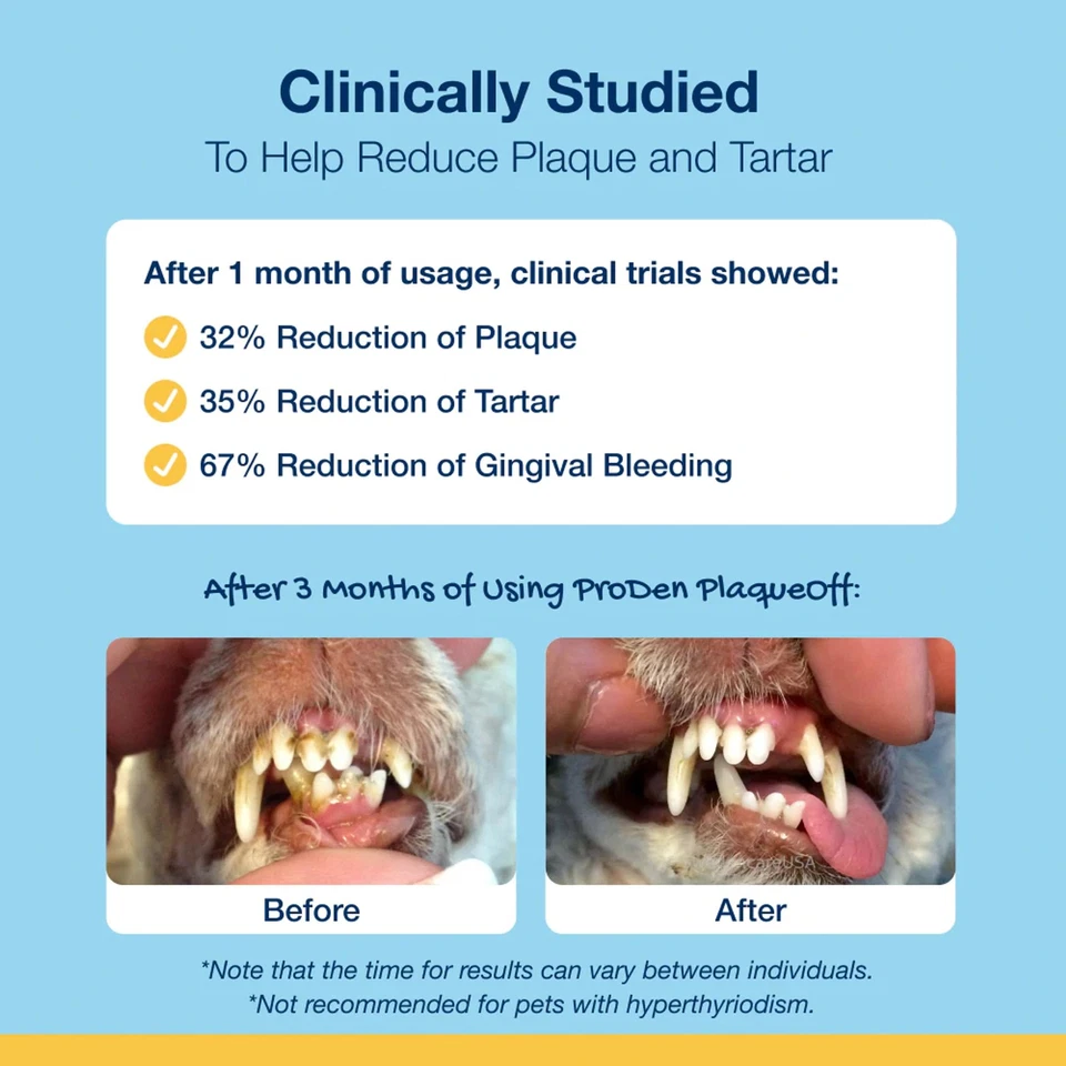 ProDen 宠物斑块粉 - 猫狗呼吸清新剂 - 斑靼... — 第 4/4 张图片