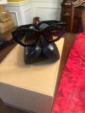 New Authentic women designer Philipp Plein black/black cat eye sunglasses