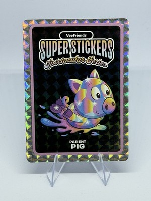 Veefriends Spectacular Series Super Stickers - Patient Pig Hologram