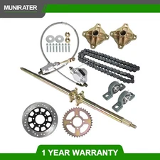 44" Rear Live Axle Kit Sprocket Brake Disc Wheel Hub For Go Kart/ATV Buggy Quad