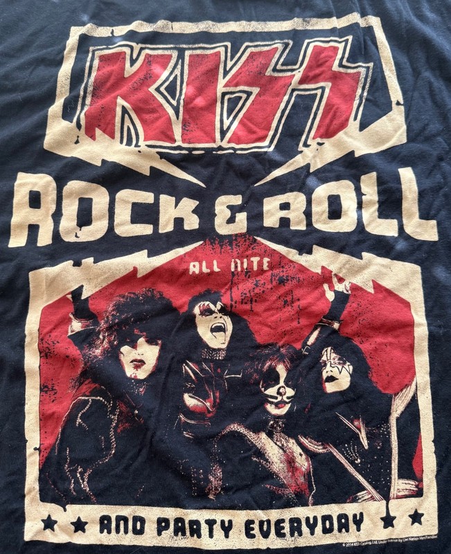 Vintage rock KISS XXL Black Rock n Roll