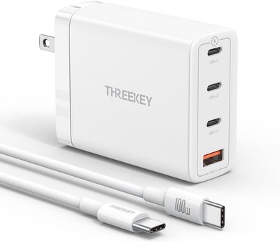 100W 4 In 1 Super Fast Wall Charger & USB C For MacBook Air iPhone iPad Samsung