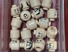 18x Lego bulk lot flesh HEAD MAN MALE random star wars minifigure BRAND NEW