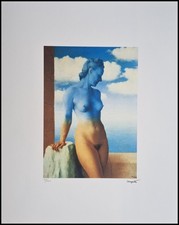 René Magritte * Black Magic * 50 X 40 Cm * Signé Lithographie * Limité # 100/200