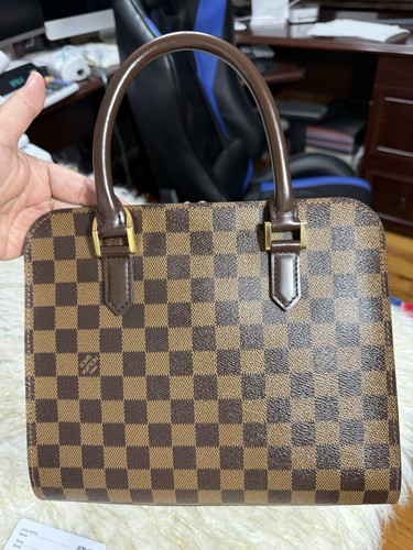 RARE Louis Vuitton Triana DE Hand bag Damier Ebene with Authenticity Card Mint