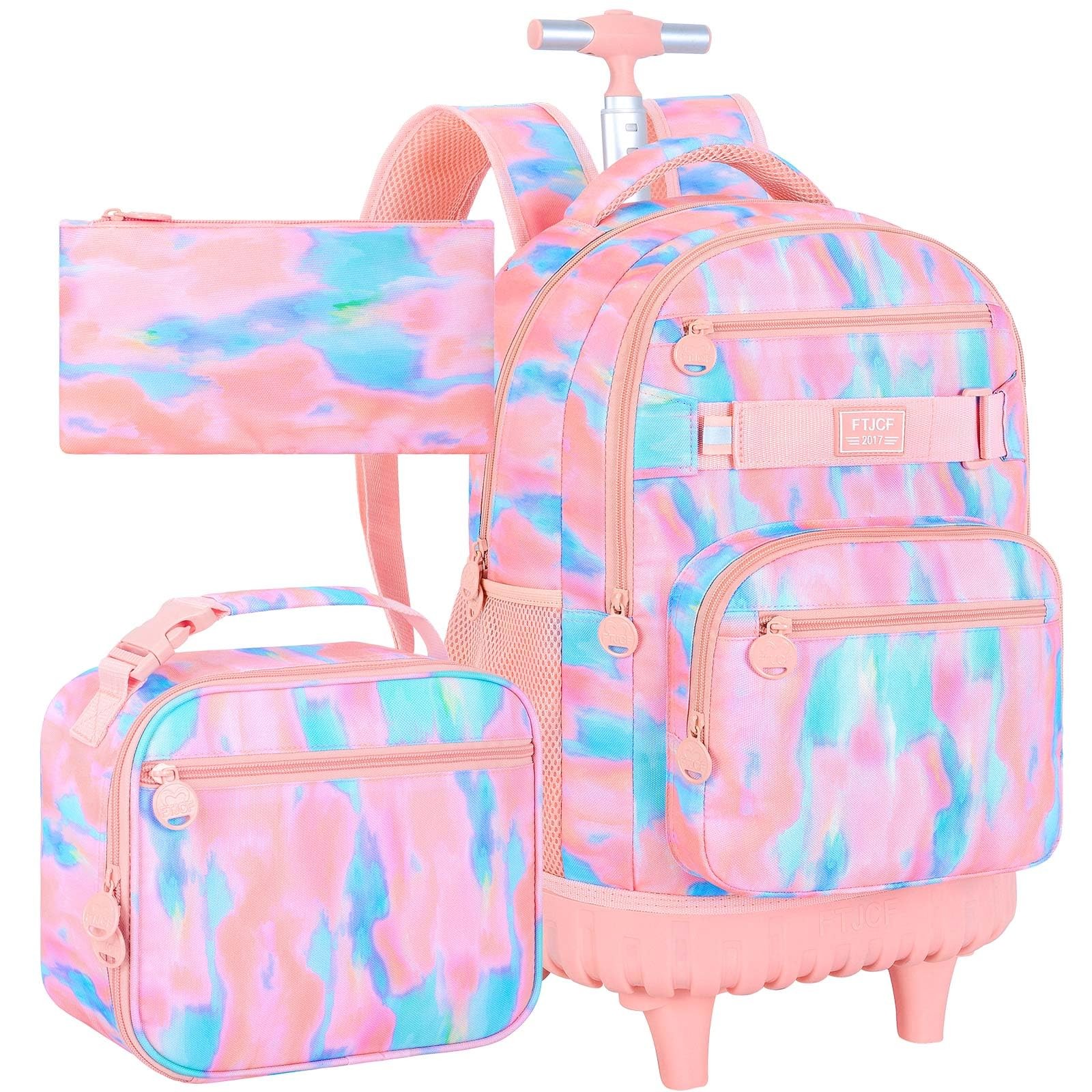 For Girls, 19 Inche Women Roller Bag With Wheels For Ad...