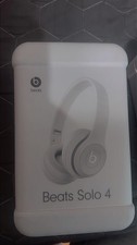 Beats - Solo 4 Bluetooth Wireless On-Ear Headphones Warm White Excellent 
