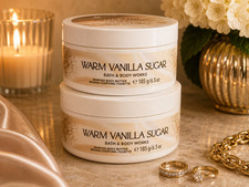 2 Bath Body Works Warm Vanilla Sugar Whipped Body Butter 6.5 Oz